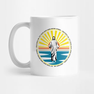 Jesus Easter Let your light shine before others Matthew 5:16 Black Mug